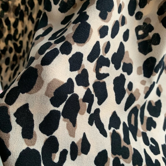 Leopard Halogen A-line Midi Skirt - Picture 2 of 5
